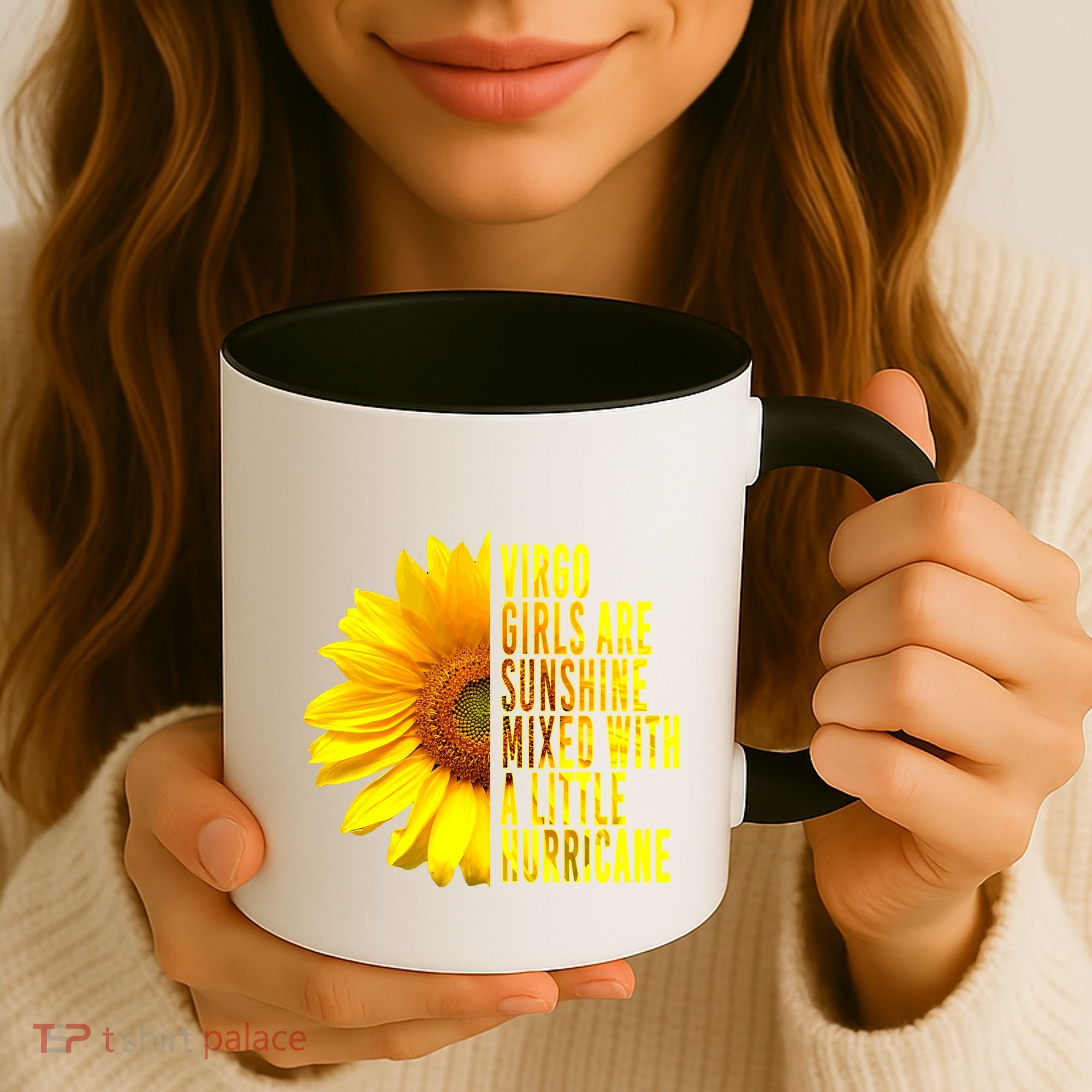 Virgo August September Birthday Sunflower Flower Great Gift Coffee Mug