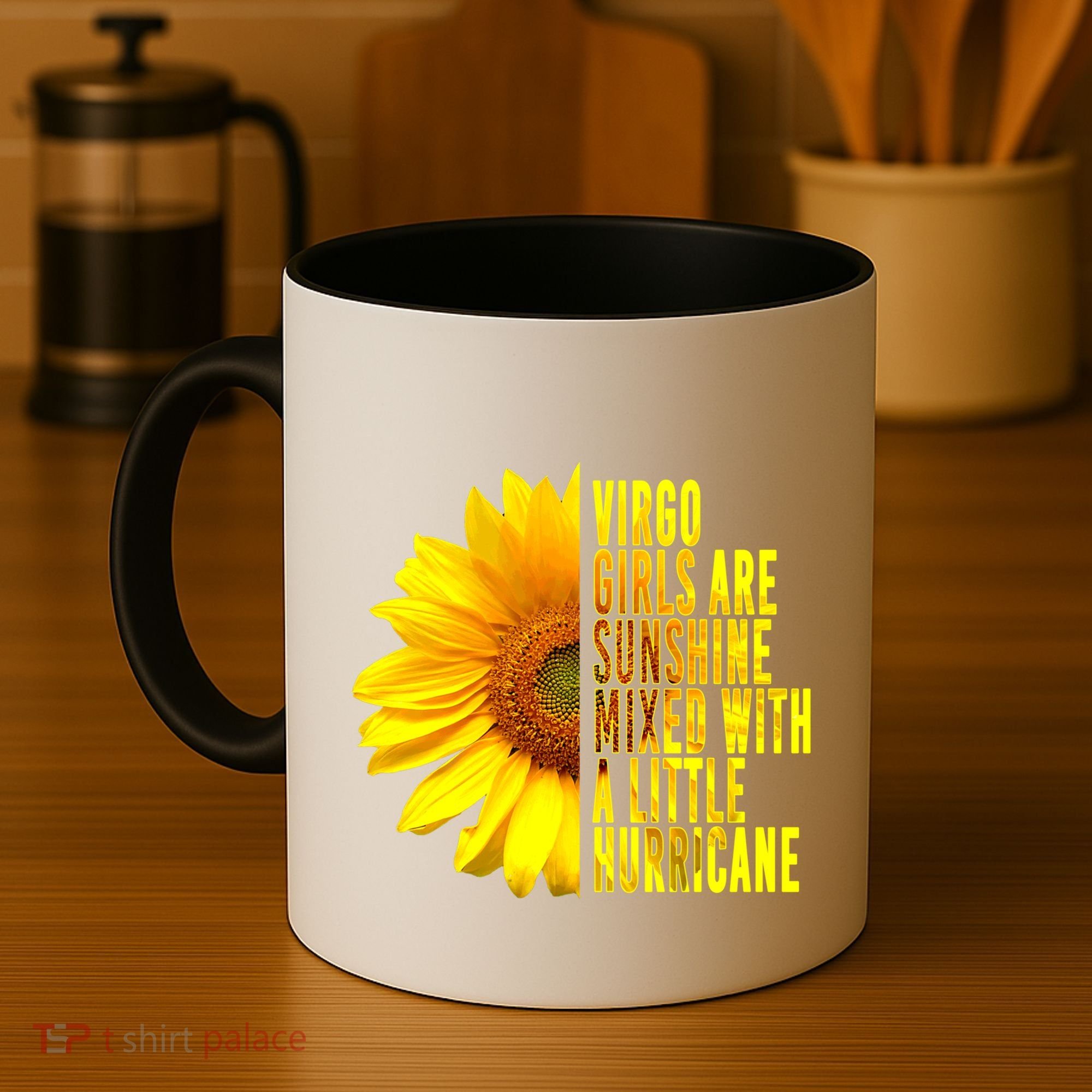Virgo August September Birthday Sunflower Flower Great Gift Coffee Mug