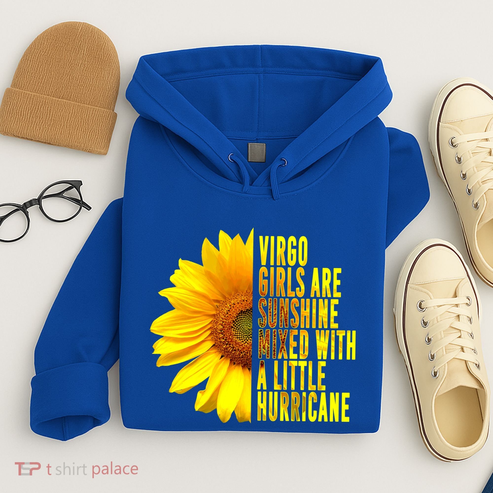Virgo August September Birthday Sunflower Flower Great Gift Hoodie