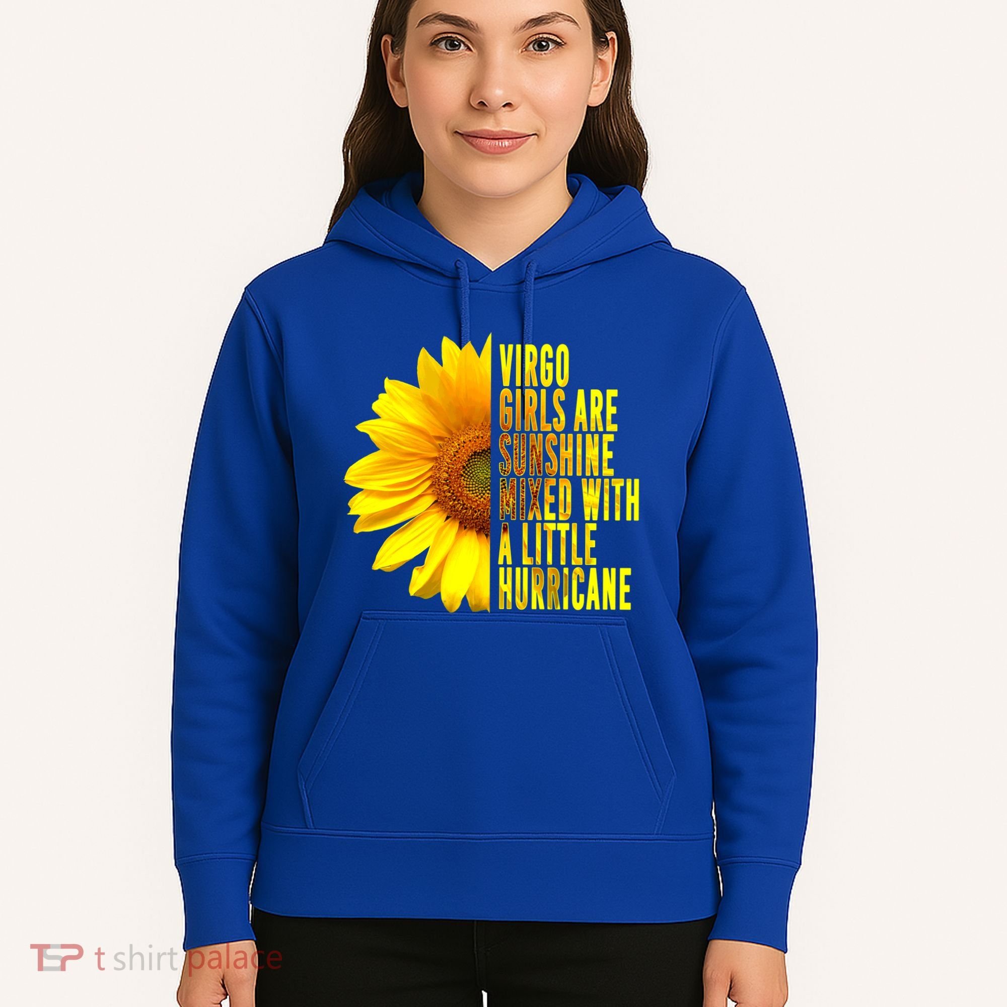 Virgo August September Birthday Sunflower Flower Great Gift Hoodie