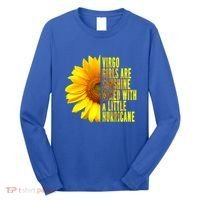 Virgo August September Birthday Sunflower Flower Great Gift Long Sleeve Shirt thumb 0
