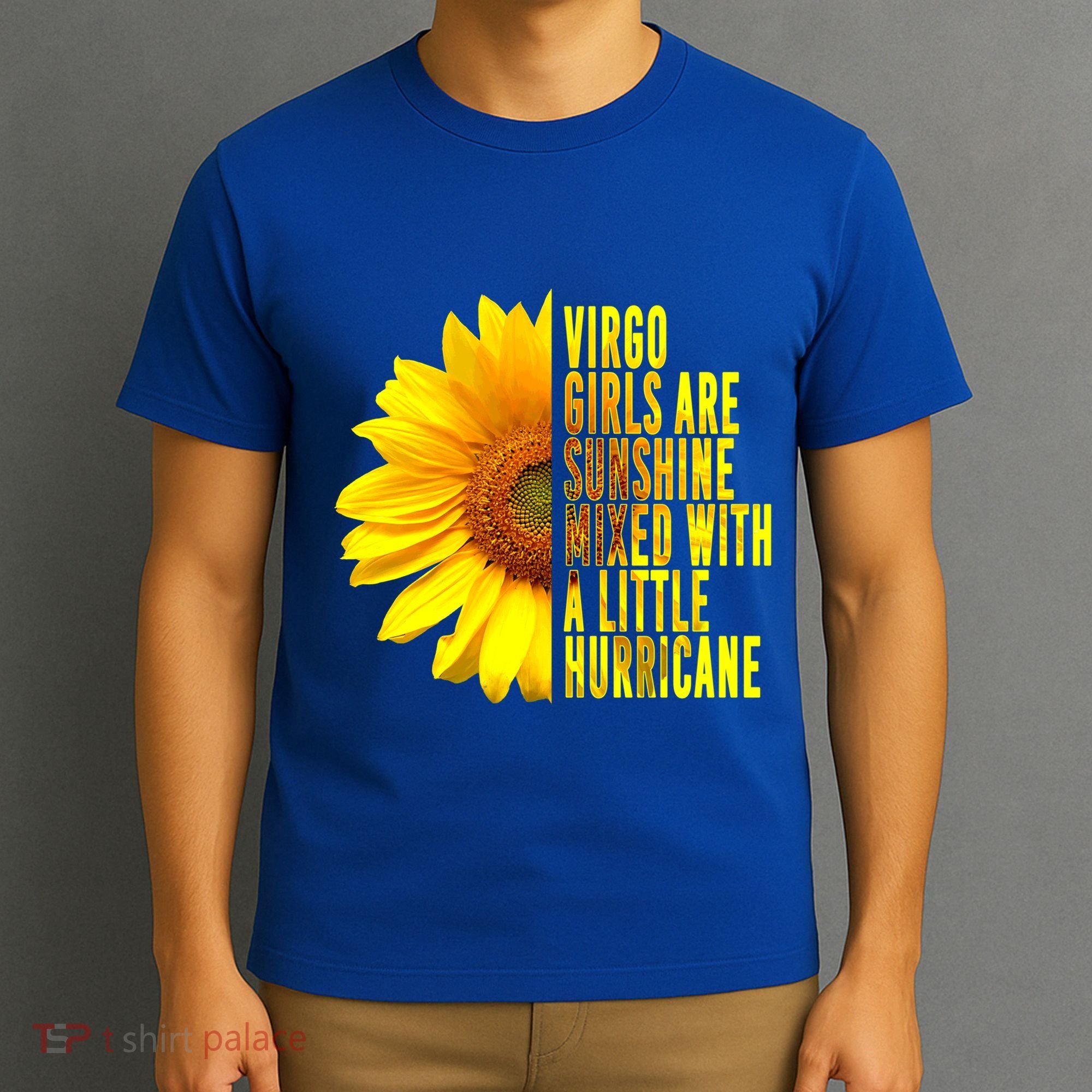 Virgo August September Birthday Sunflower Flower Great Gift T-Shirt