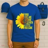 Virgo August September Birthday Sunflower Flower Great Gift T-Shirt thumb 6