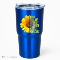 Virgo August September Birthday Sunflower Flower Great Gift Tumbler thumb 0