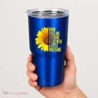 Virgo August September Birthday Sunflower Flower Great Gift Tumbler thumb 2