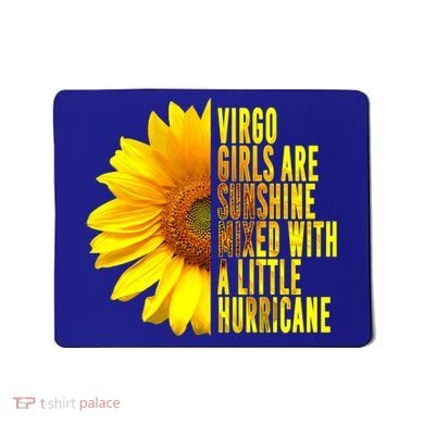 Virgo August September Birthday Sunflower Flower Great Gift Mousepad