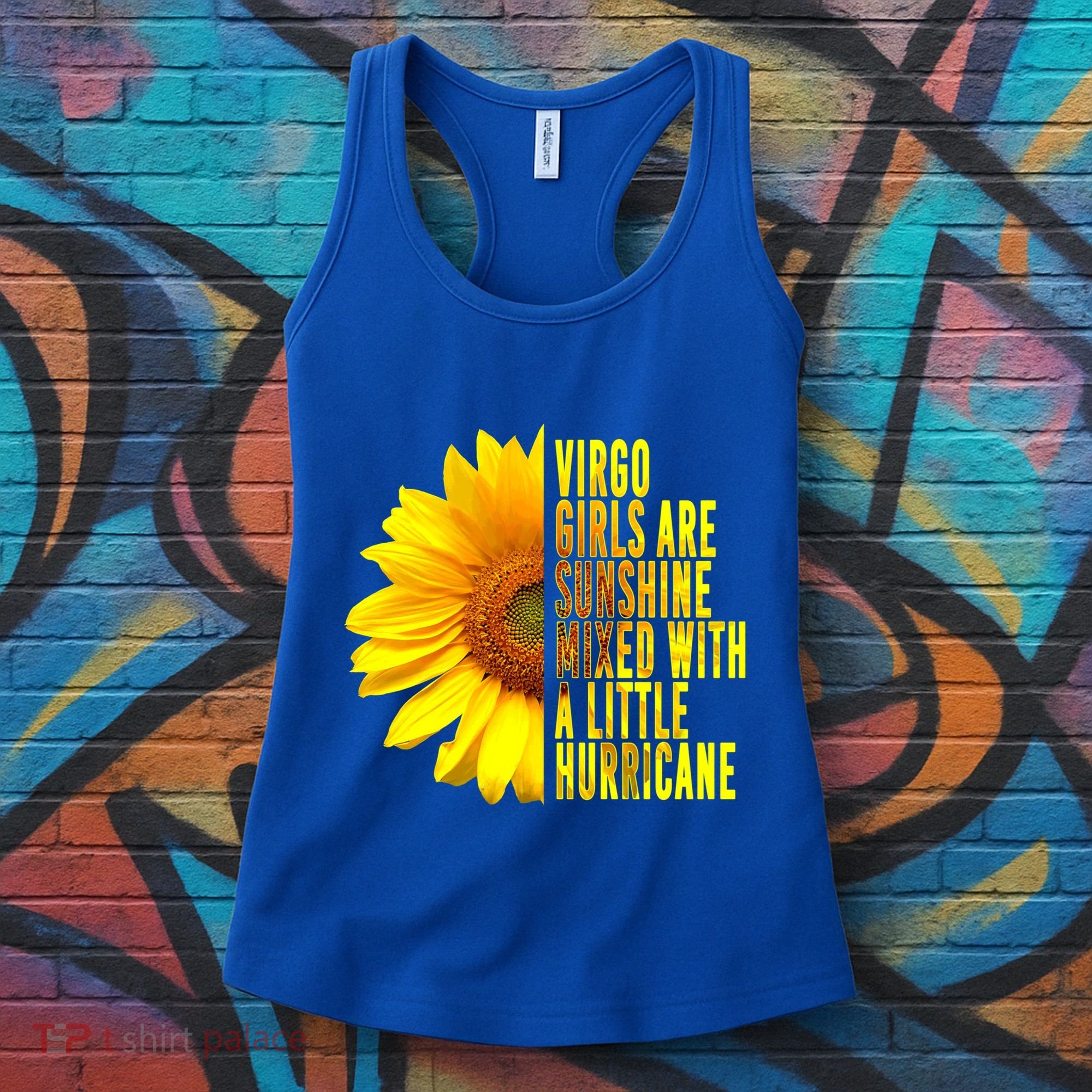 Virgo August September Birthday Sunflower Flower Great Gift Women's Tank Top