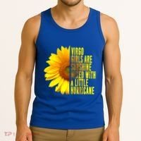 Virgo August September Birthday Sunflower Flower Great Gift Tank Top thumb 3