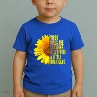 Virgo August September Birthday Sunflower Flower Great Gift Toddler T-Shirt thumb 2