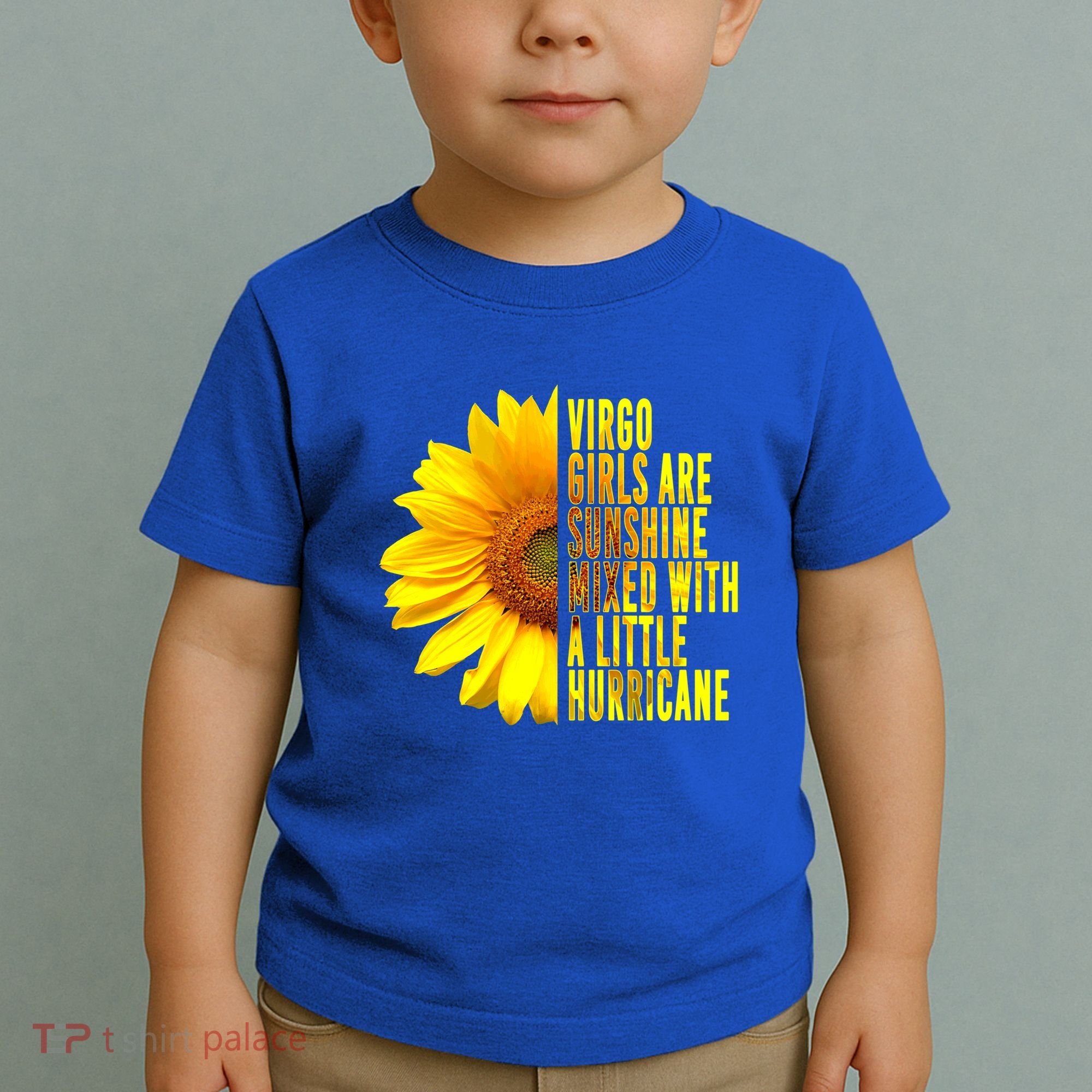 Virgo August September Birthday Sunflower Flower Great Gift Toddler T-Shirt