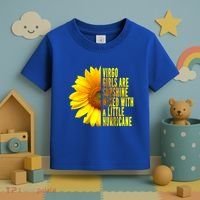 Virgo August September Birthday Sunflower Flower Great Gift Toddler T-Shirt thumb 3