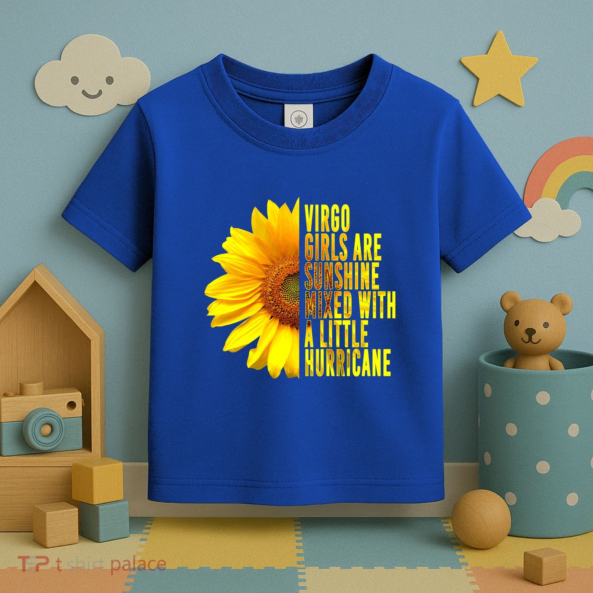 Virgo August September Birthday Sunflower Flower Great Gift Toddler T-Shirt