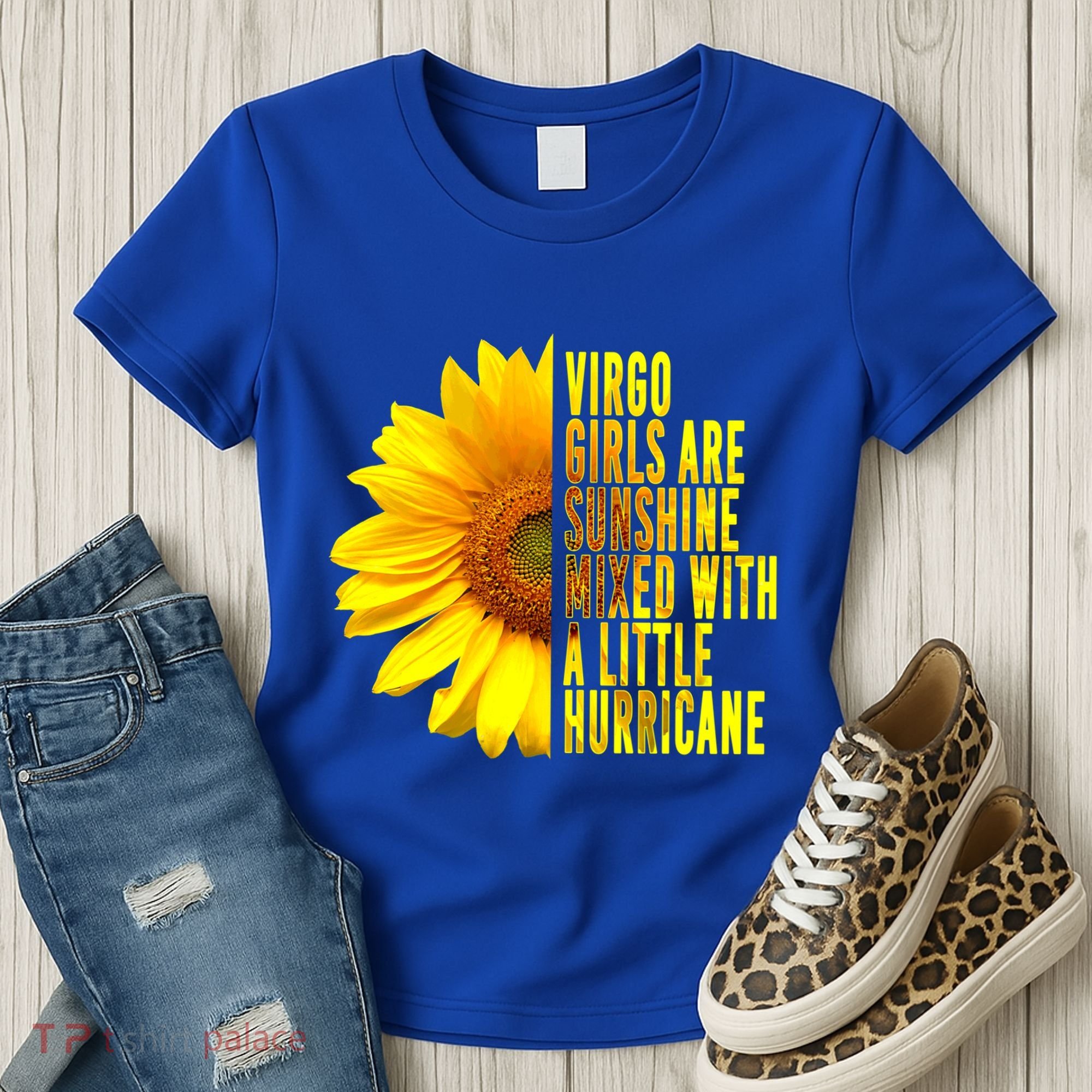 Virgo August September Birthday Sunflower Flower Great Gift Women's T-Shirt