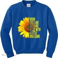 Virgo August September Birthday Sunflower Flower Great Gift Kids Sweatshirt thumb 0