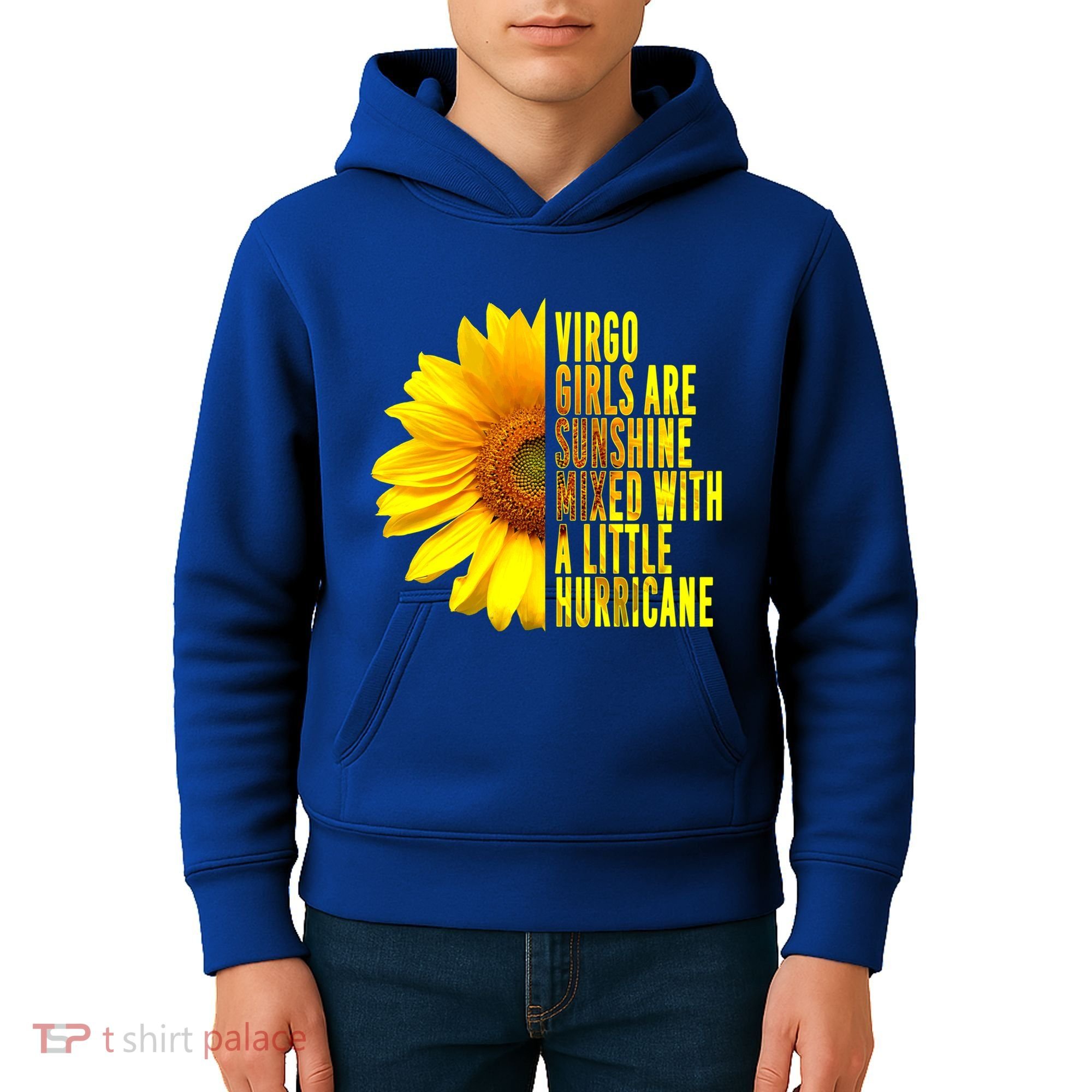 Virgo August September Birthday Sunflower Flower Great Gift Kids Hoodie