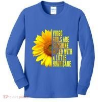 Virgo August September Birthday Sunflower Flower Great Gift Kids Long Sleeve Shirt thumb 0