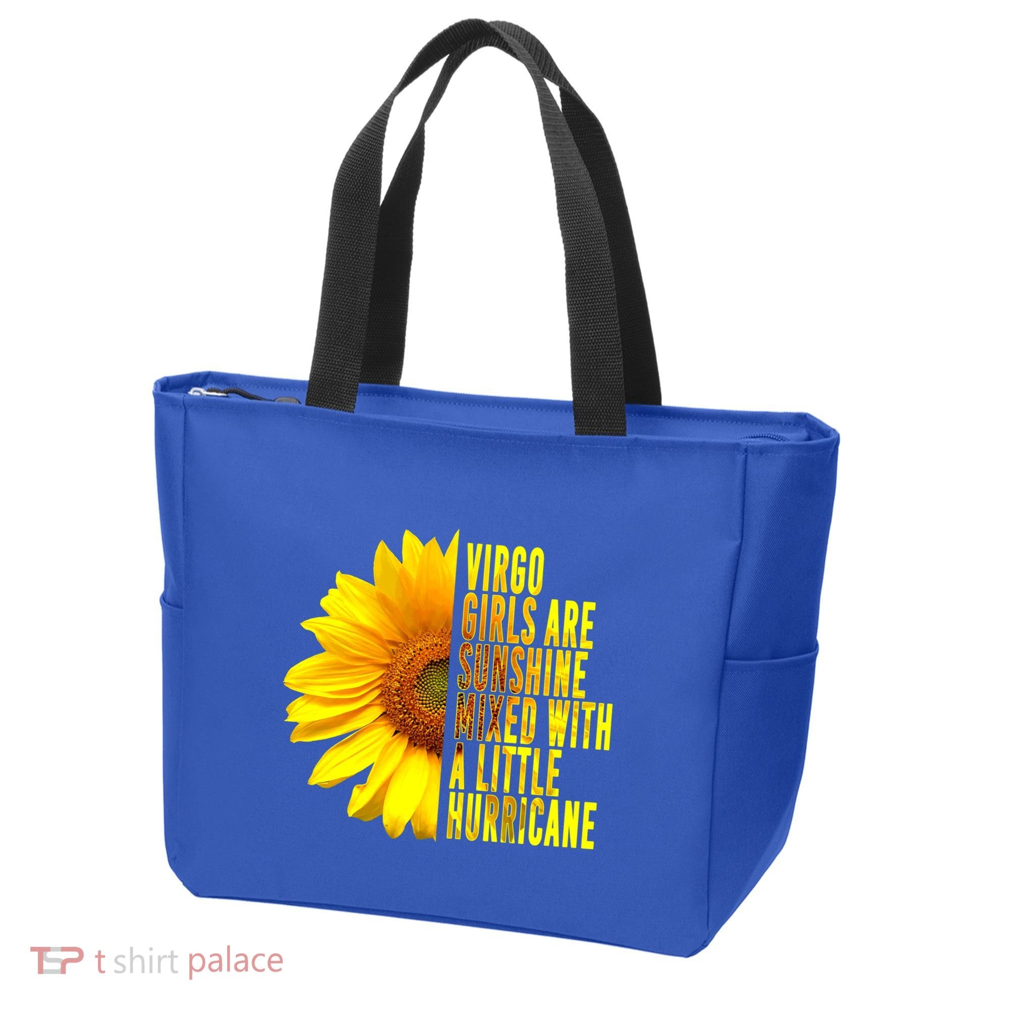 Virgo August September Birthday Sunflower Flower Great Gift Tote Bag