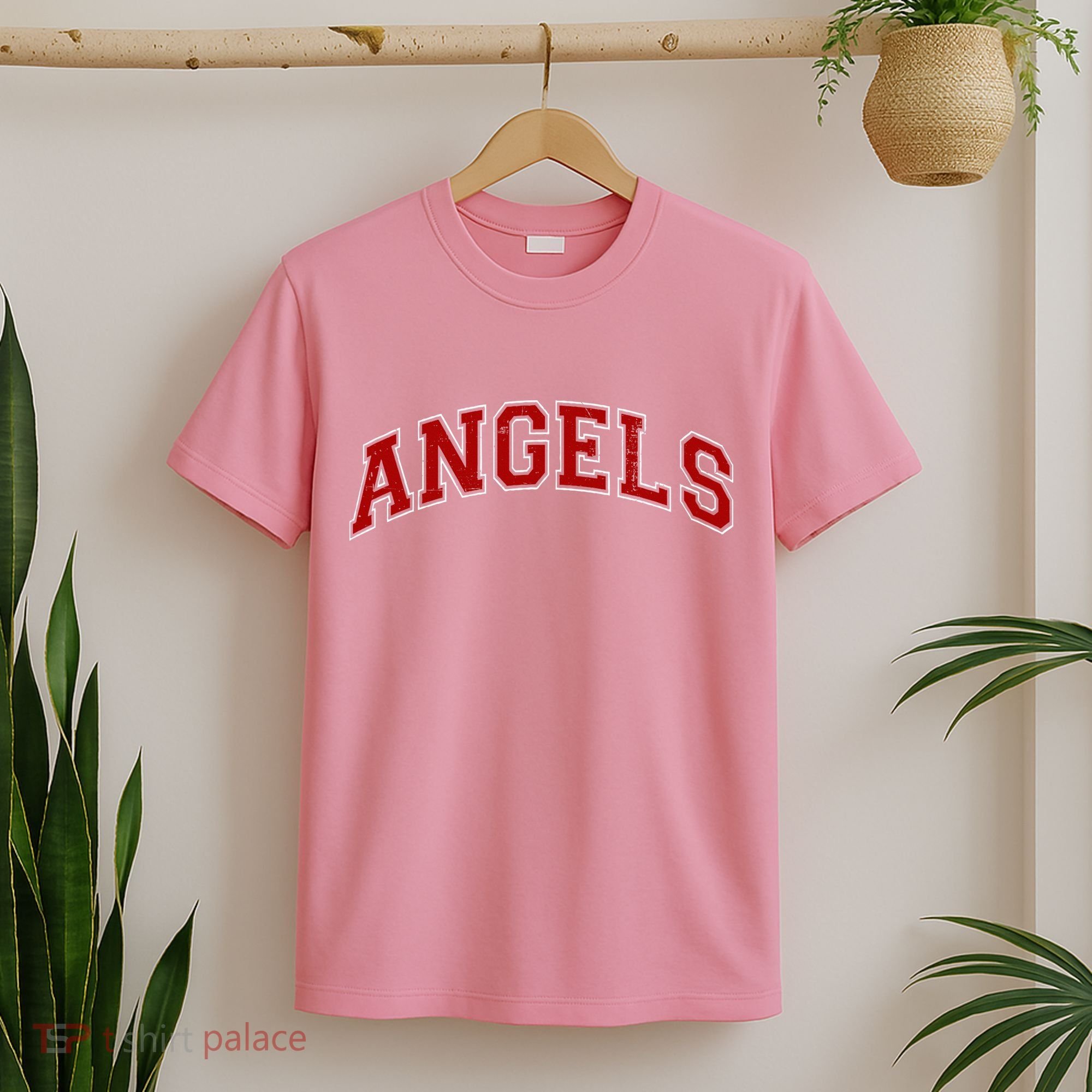 Vintage Angels Sports Name Athletic Text Arch Gift T-Shirt