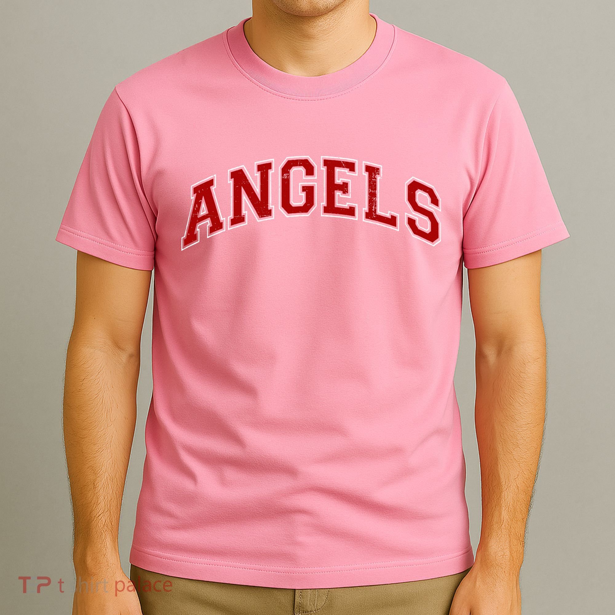 Vintage Angels Sports Name Athletic Text Arch Gift T-Shirt