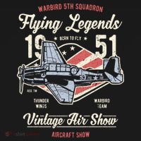 Vintage Air Show Aircraft Show T-Shirt thumb 7