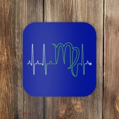 Virgo Astrology Sign Ecg August September Birthday Gift Cute Gift Coaster