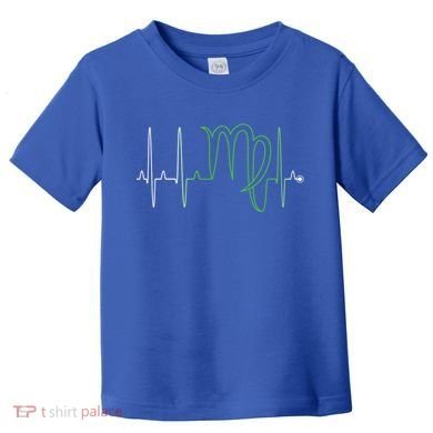 Virgo Astrology Sign Ecg August September Birthday Gift Cute Gift Toddler T-Shirt