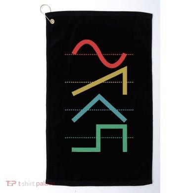Vintage Analog Synthesizer Techno Waveform Synth Nerd Golf Towel