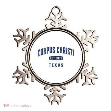 Vintage Athletic Souvenir Visit Corpus Christi Texas Ornament