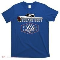 Vintage American Square Body Truck 4x4 Mud Trucks T-Shirt thumb 0