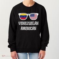 Venezuelan American Sunglasses Usa Venezuela Flags Gift Women's Sweatshirt thumb 0
