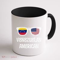 Venezuelan American Sunglasses Usa Venezuela Flags Gift Coffee Mug thumb 1