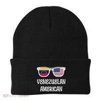 Venezuelan American Sunglasses Usa Venezuela Flags Gift Beanie thumb 0