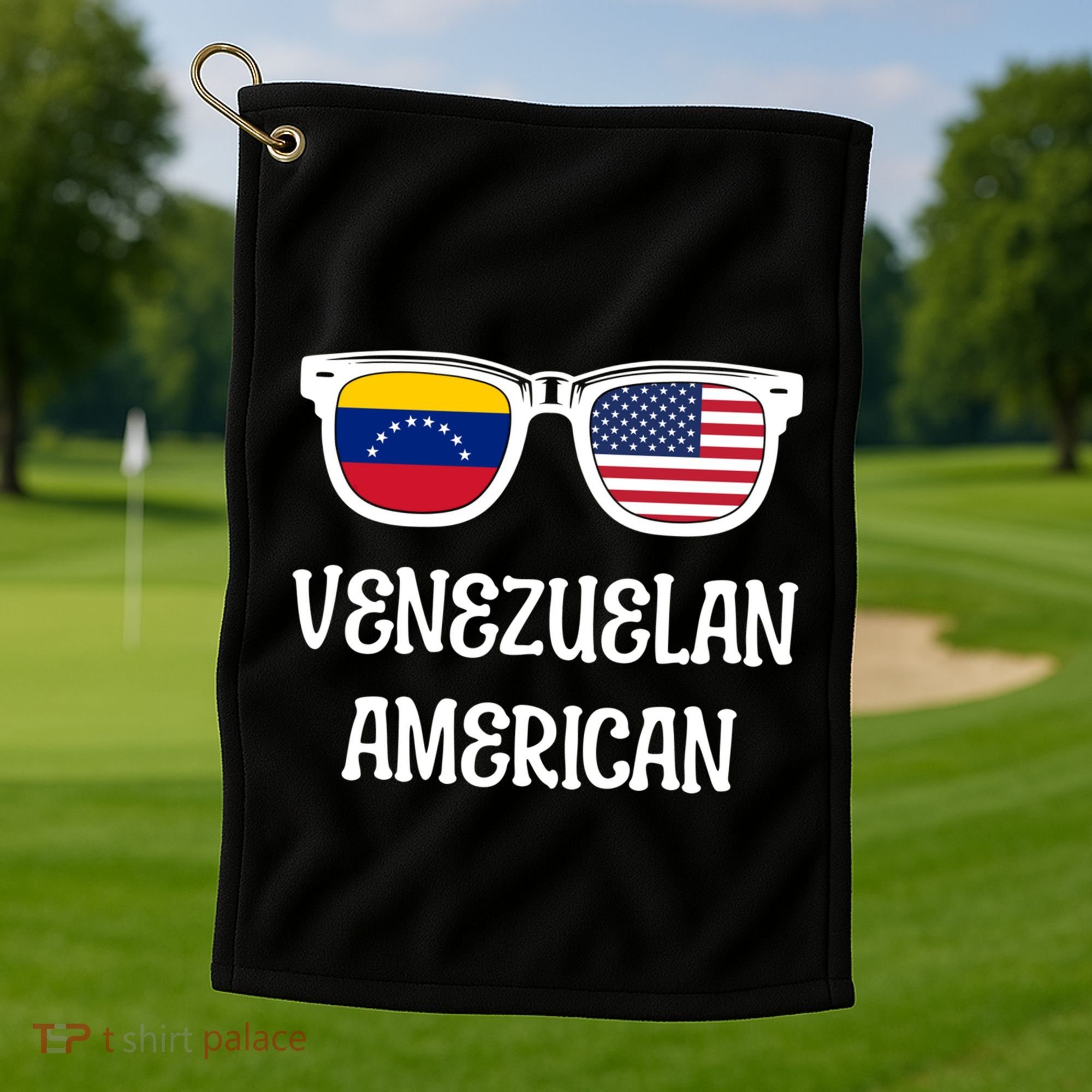 Venezuelan American Sunglasses Usa Venezuela Flags Gift Golf Towel