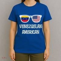 Venezuelan American Sunglasses Usa Venezuela Flags Gift T-Shirt thumb 4