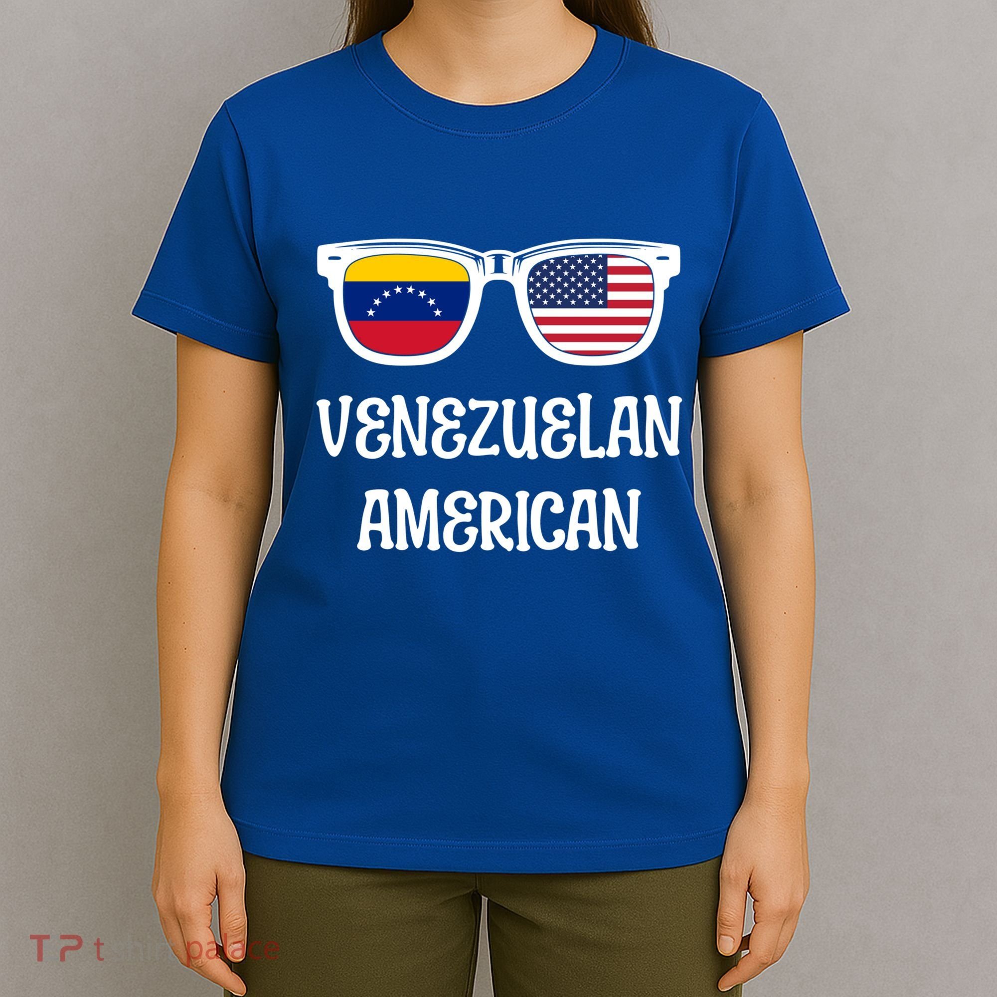 Venezuelan American Sunglasses Usa Venezuela Flags Gift T-Shirt