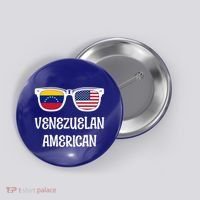 Venezuelan American Sunglasses Usa Venezuela Flags Gift Button thumb 0