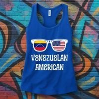 Venezuelan American Sunglasses Usa Venezuela Flags Gift Women's Tank Top thumb 3