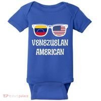 Venezuelan American Sunglasses Usa Venezuela Flags Gift Baby Bodysuit thumb 0