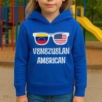Venezuelan American Sunglasses Usa Venezuela Flags Gift Kids Hoodie thumb 3
