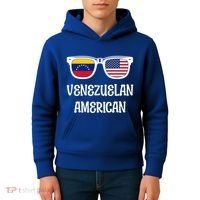Venezuelan American Sunglasses Usa Venezuela Flags Gift Kids Hoodie thumb 4