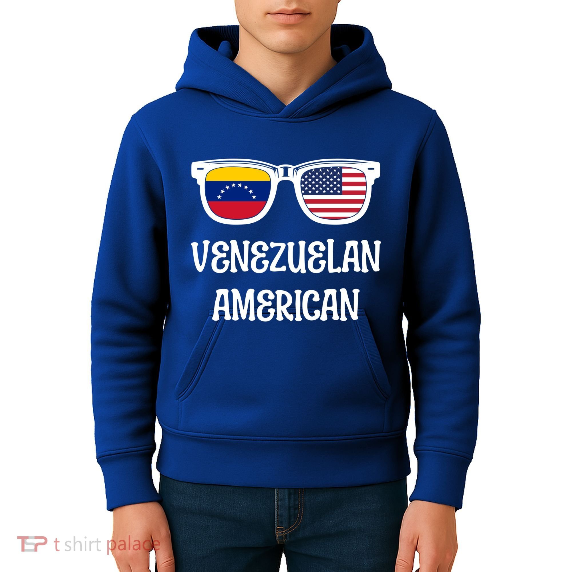 Venezuelan American Sunglasses Usa Venezuela Flags Gift Kids Hoodie