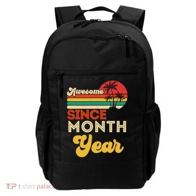 Vintage Awesome Since Customize Month And Year Birthday Backpack