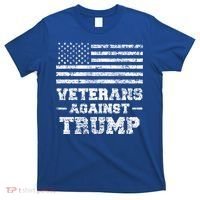 Veterans Against Trump Military Vet Anti Trump Flag Gift Funny Gift T-Shirt thumb 0