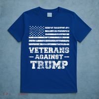 Veterans Against Trump Military Vet Anti Trump Flag Gift Funny Gift T-Shirt thumb 5