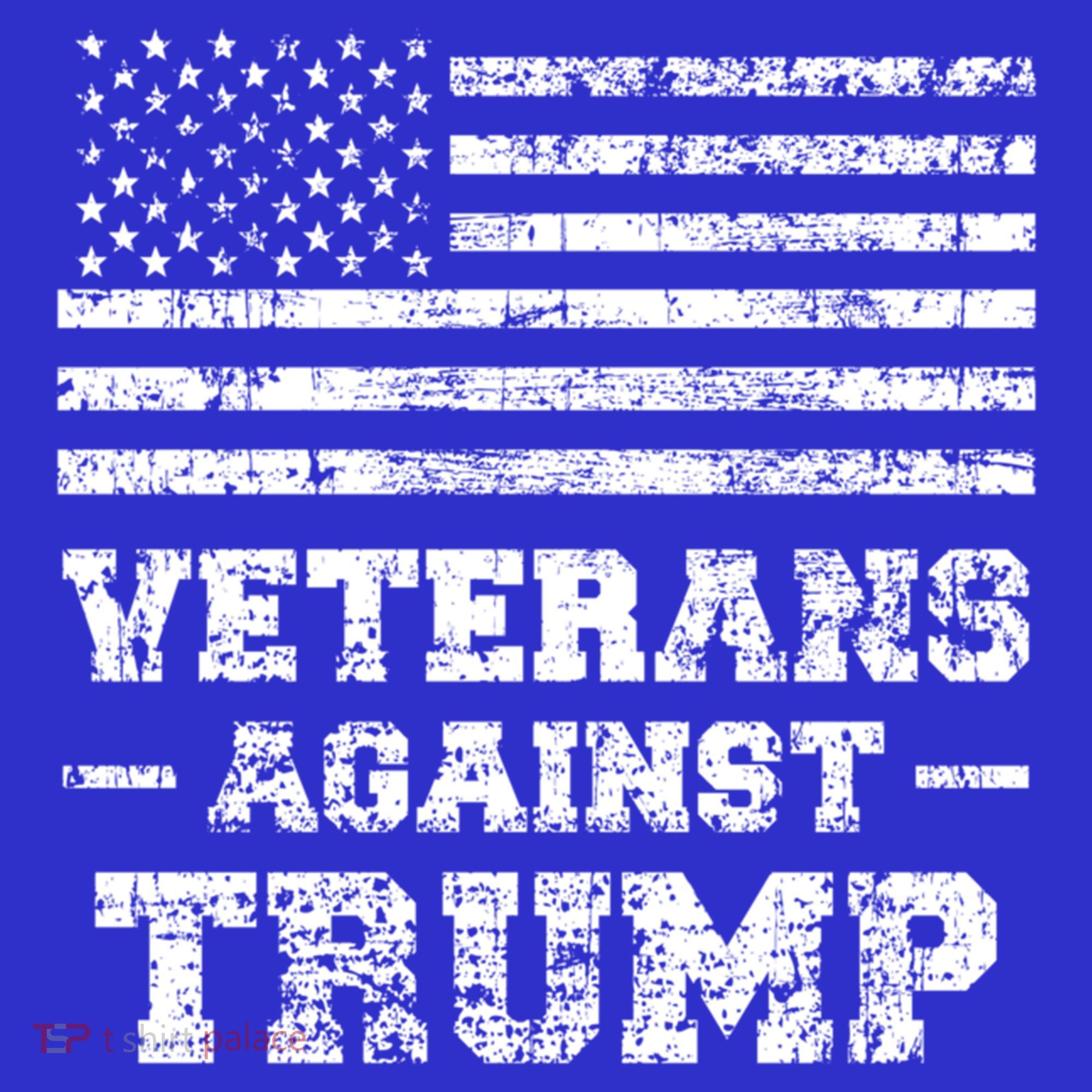 Veterans Against Trump Military Vet Anti Trump Flag Gift Funny Gift Women's Tank Top
