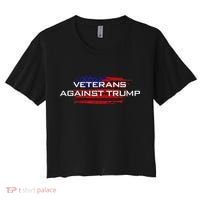 Veterans Against Trump Anti Trump Women's Crop Top Tee thumb 0