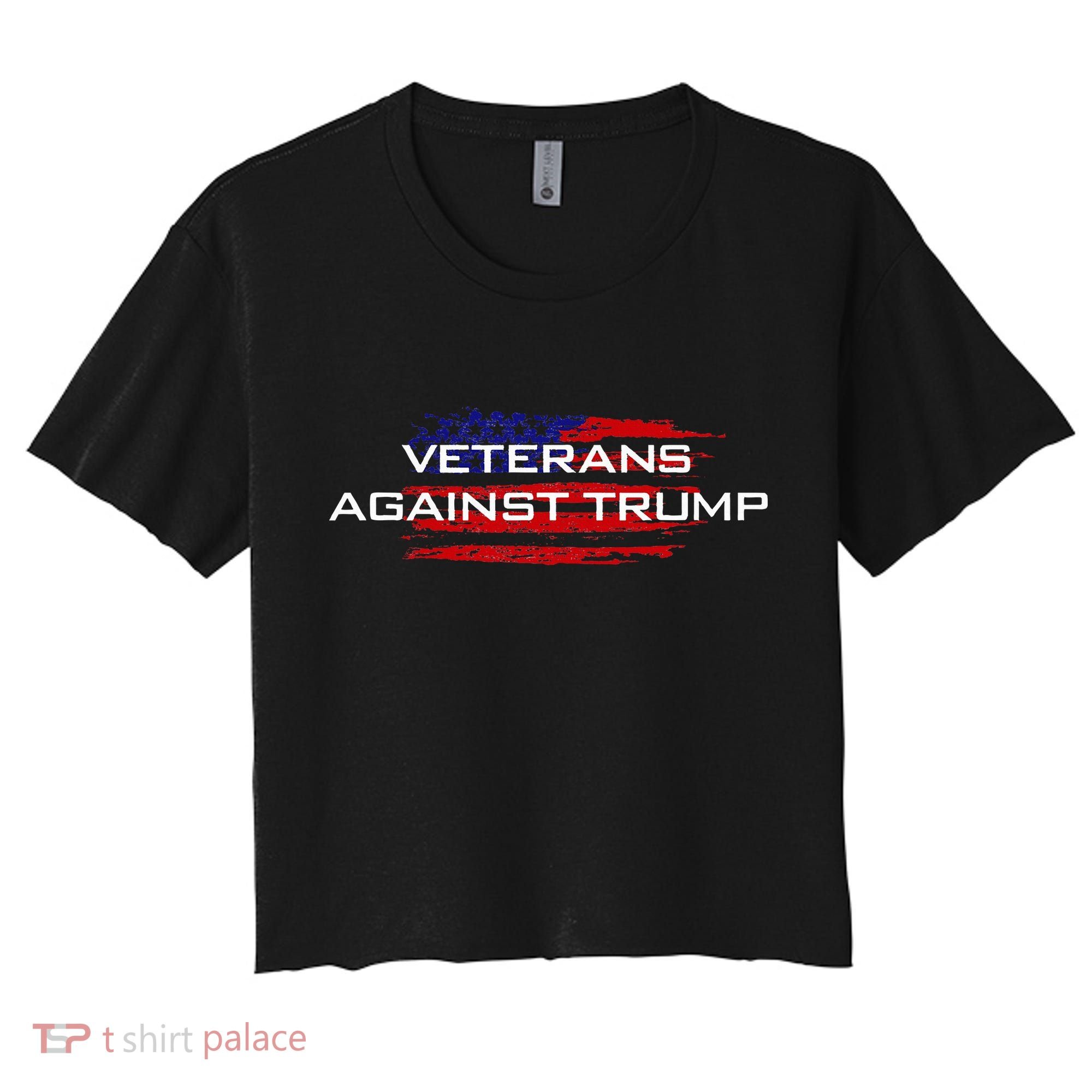 Veterans Against Trump Anti Trump Women's Crop Top Tee