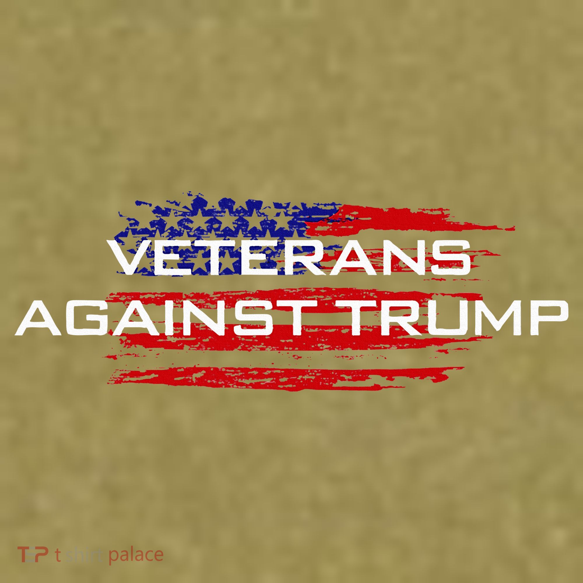 Veterans Against Trump Anti Trump Garment-Dyed Women's Muscle Tee