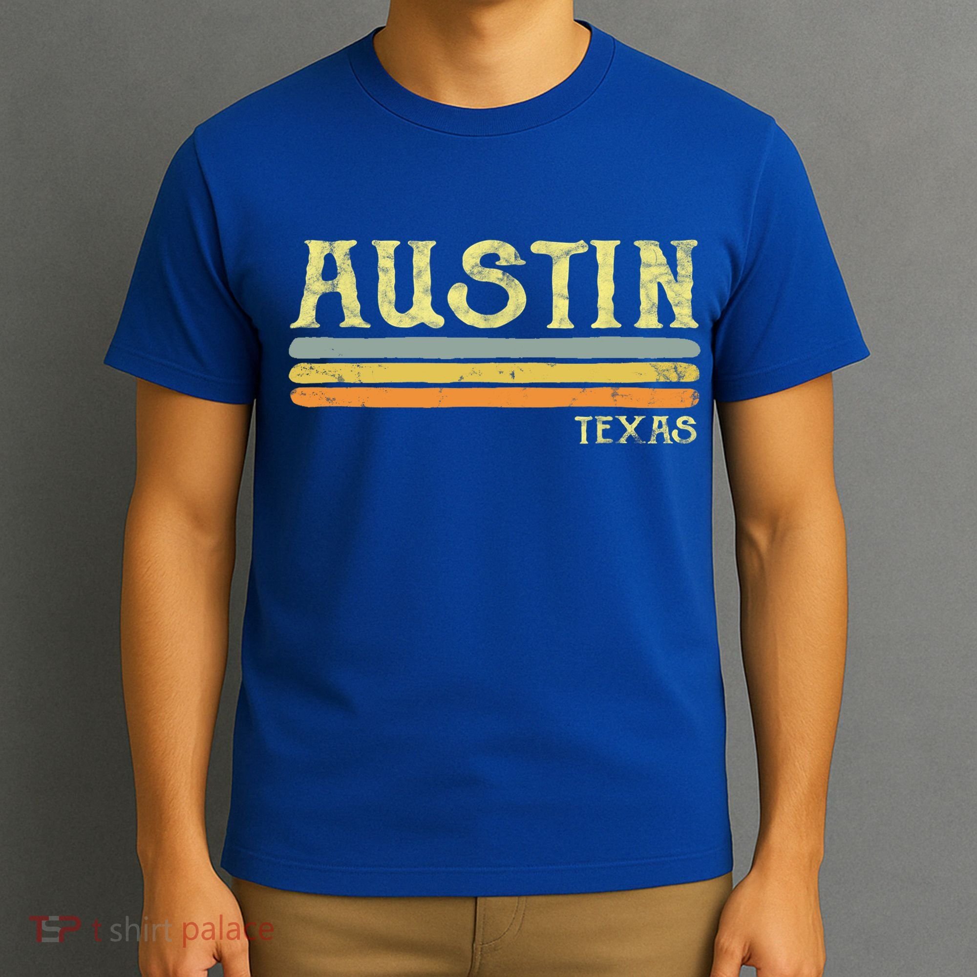 Vintage Austin Texas Tx Cute Gift Retro Love Gift Souvenir T-Shirt