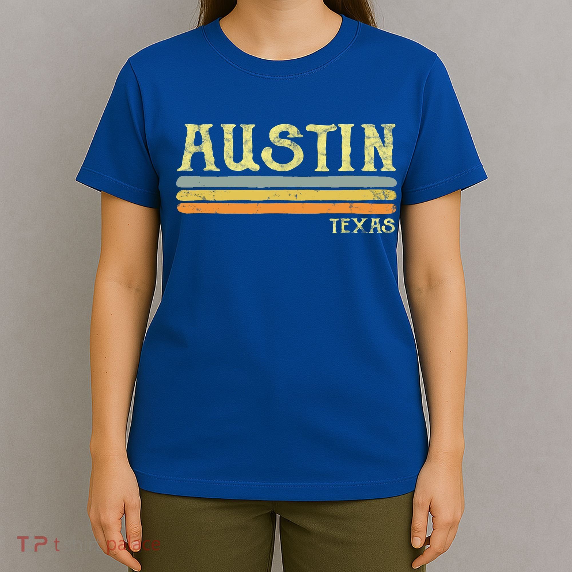 Vintage Austin Texas Tx Cute Gift Retro Love Gift Souvenir T-Shirt